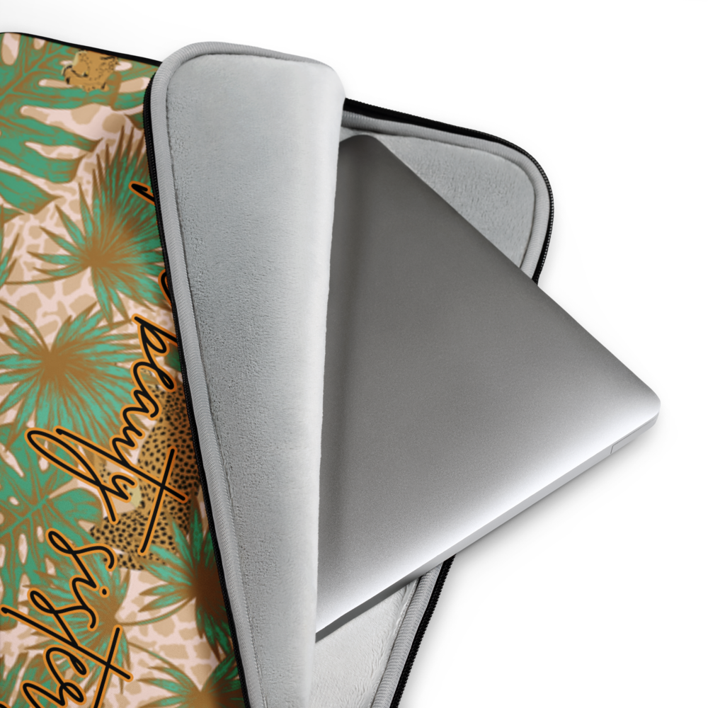 The beauty sisters Signature MacBook Laptop Sleeve – Safari Edition